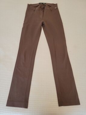 Women’s Straight Leg Pants in Brown - Sleek Everyday Tailored Fit